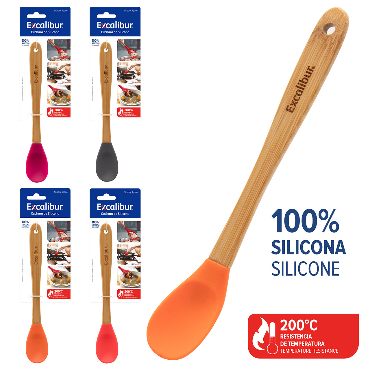 (LLEGANDO 5 DE JUNIO) Espátula de Silicona Excalibur A151-KT2106