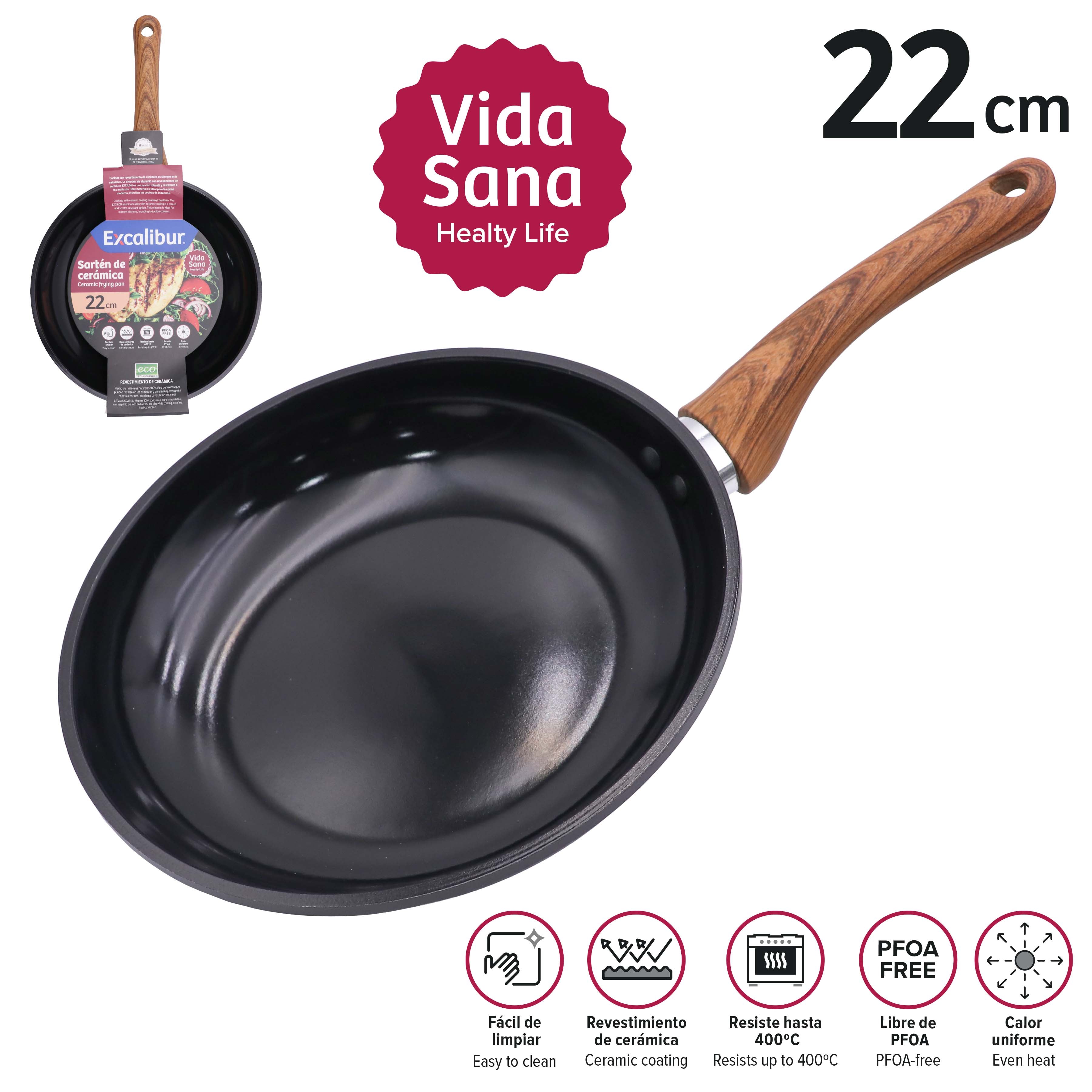 Sartén de Cerámica 22cm Excalibur A164-FP1718A-22CM