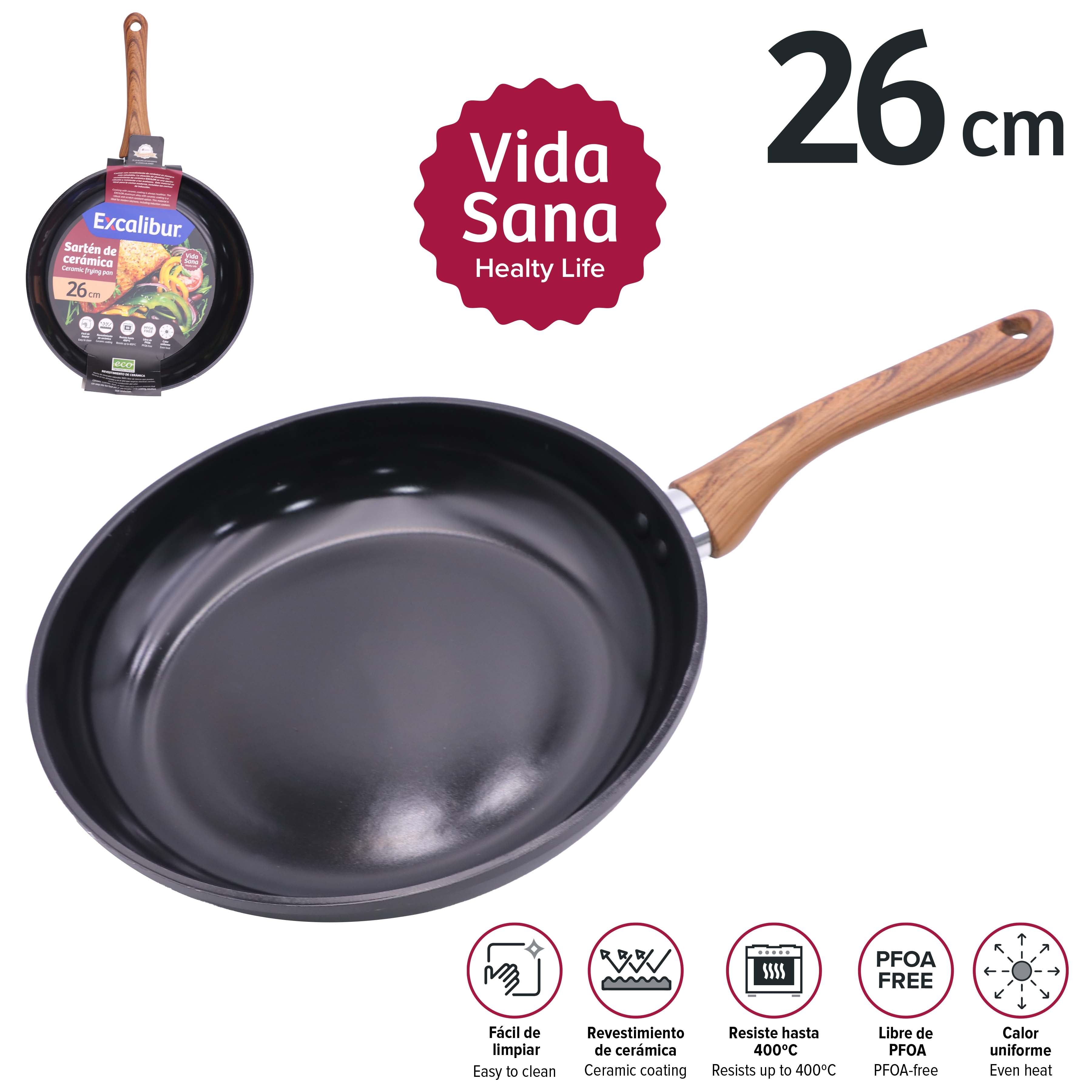 Sartén de Cerámica 26cm Excalibur A164-FP1718A-26CM