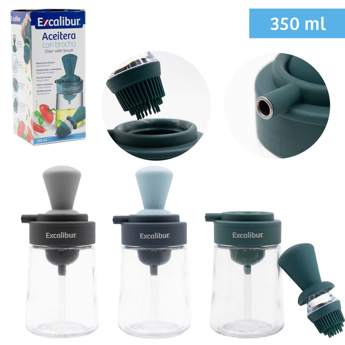 Dispensador de Aceite con Brocha de 350ml Excalibur A164-OD2342