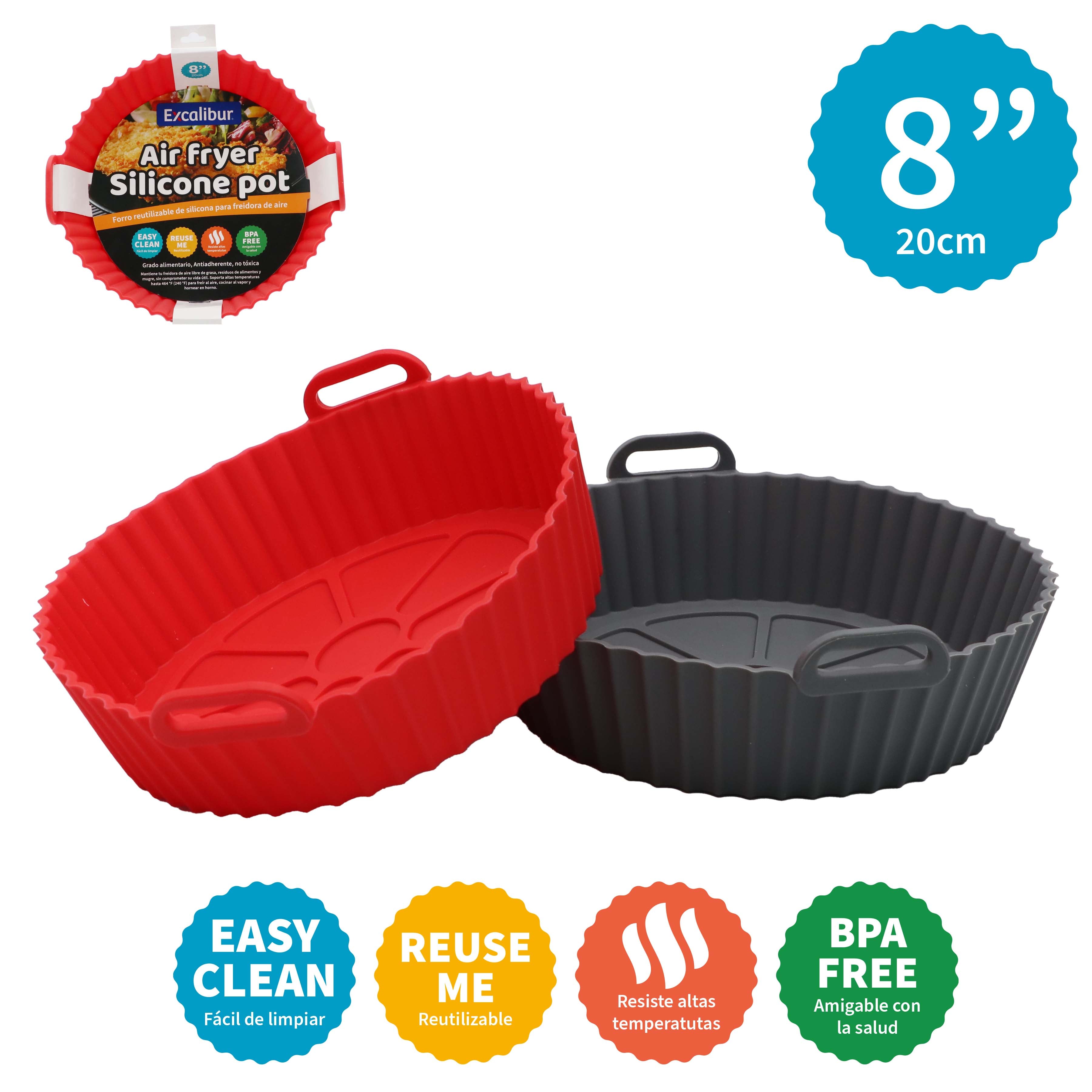 Filtro de Silicón para Freidora de Aire 8" Excalibur A164-SAF215