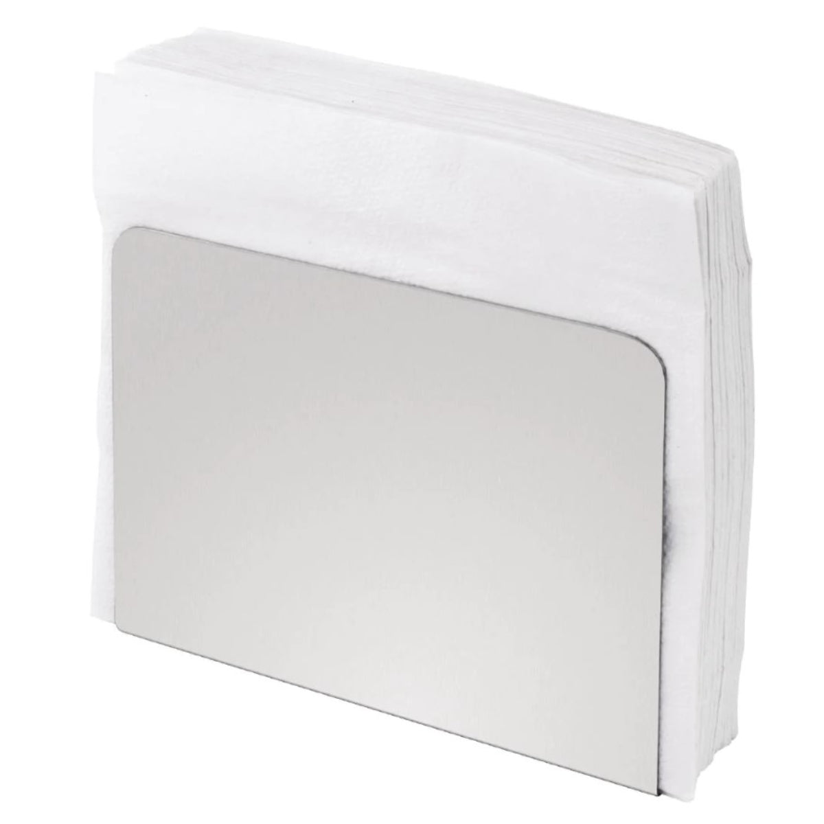 (LLEGANDO 15 DE JULIO) Servilletero de Acero Inoxidable 121x33x88mm – Porta Servilletas Compacto para Mesa 94003