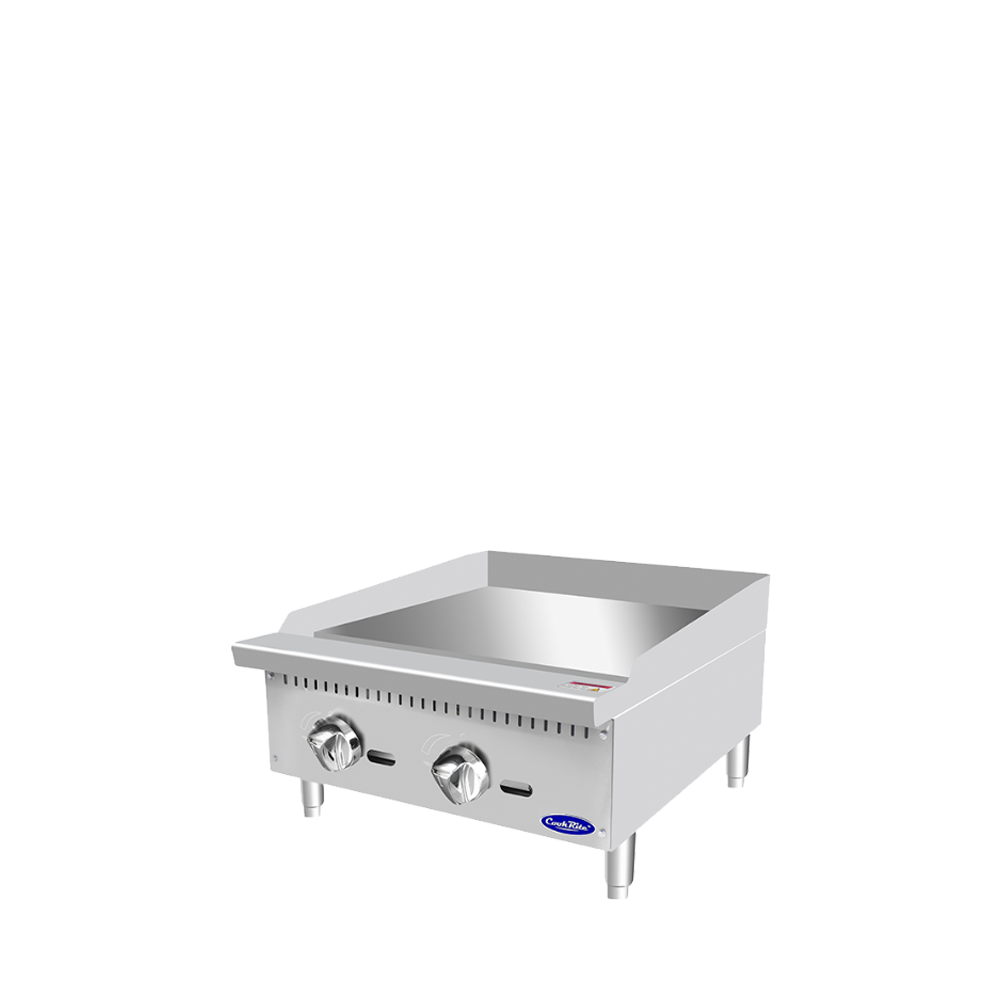 (PP) Plancha Industrial a Gas de 24"/60cm con Control Manual, 60,000 BTU – Acero Inoxidable Atosa ATMG-24