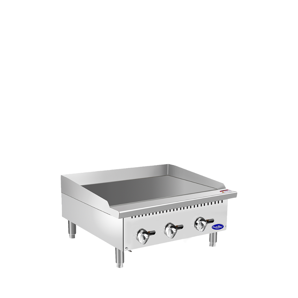 (PP) Plancha Industrial a Gas de 36"/90cm con Control Manual, 90,000 BTU – Acero Inoxidable Atosa ATMG-36