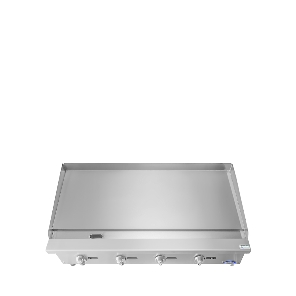 (PP) lancha Industrial a Gas de 48"/120cm con Control Manual, 120,000 BTU – Acero Inoxidable Atosa ATMG-48