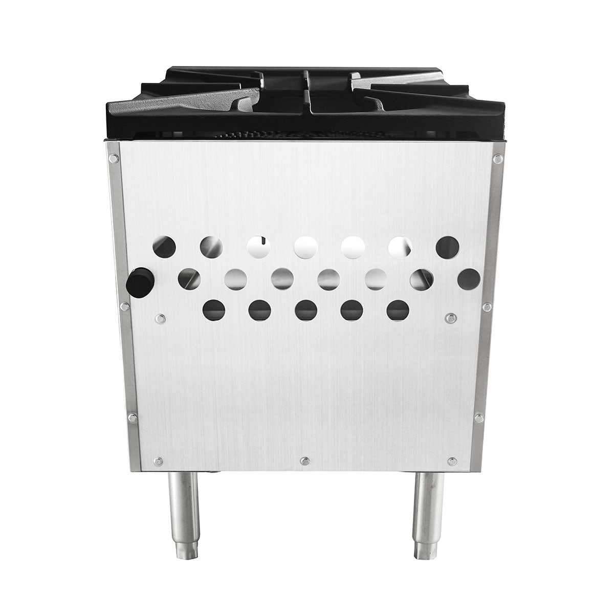 (PP) Estufa Industrial de Gas para Olla (Stock Pot) Sobre Mesa de 1 Quemador Triple Anillo, 80,000 BTU 46cm – Acero Inoxidable Atosa ATSP-18-1