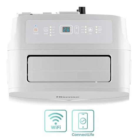 Aire Acondicionado Portátil 12,000 BTU R-32 Bajo Ruido Timer 24 Horas Hisense AP-12CW1RNXS20