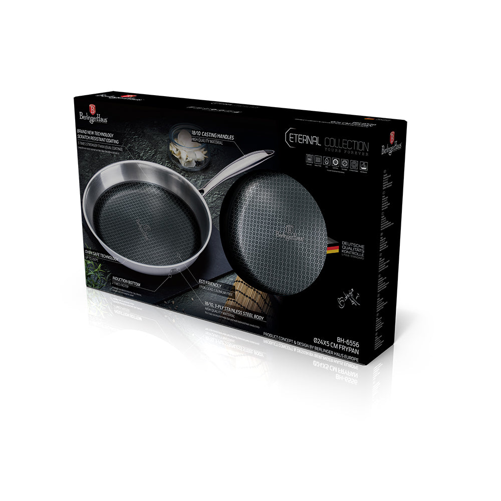 (LLEGANDO 16 DE ENERO) Sartén de Acero Inoxidable 24cm Eternal Collection Berlinger Haus BH-8504N