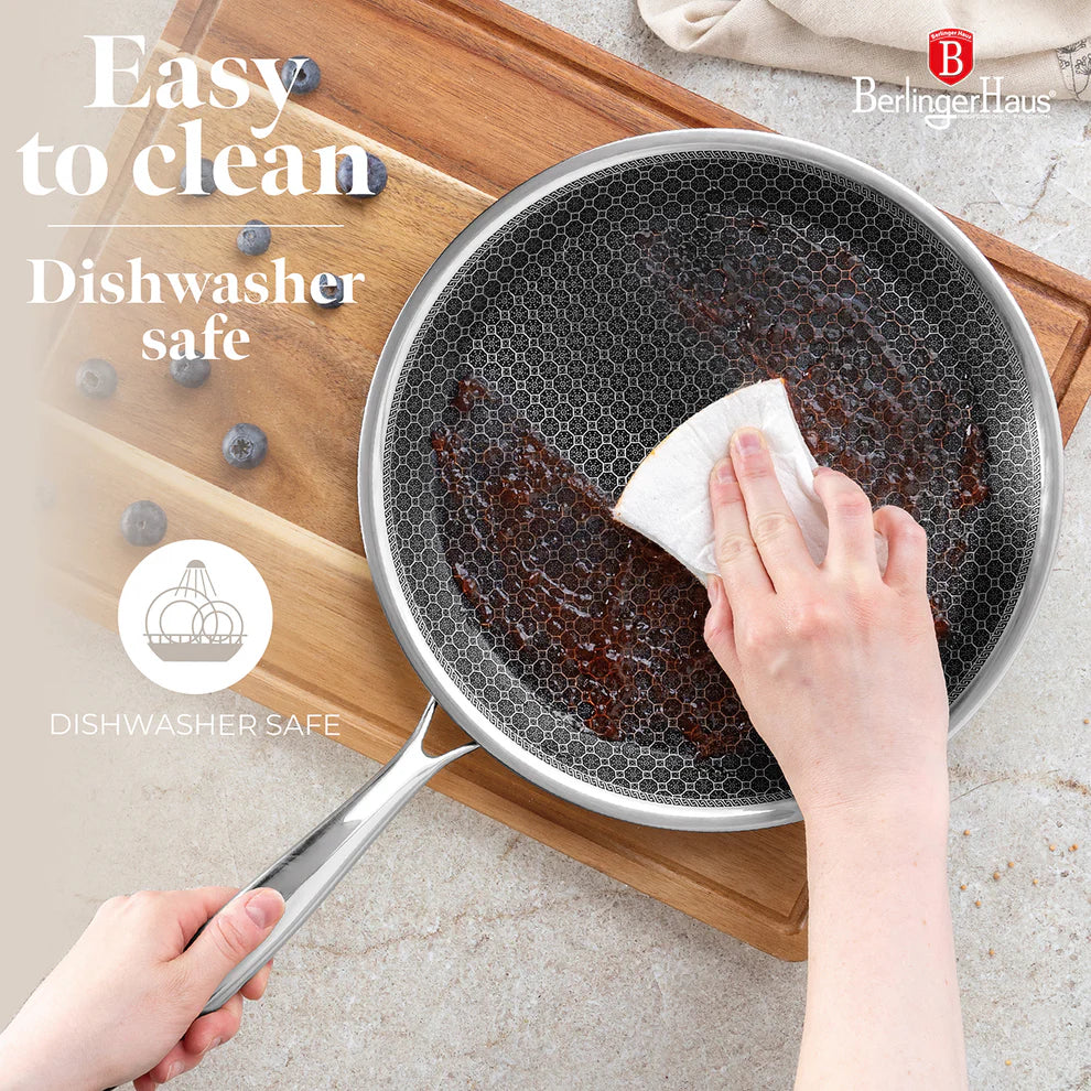 (LLEGANDO 16 DE ENERO) Sartén de Acero Inoxidable Pancake Pan 26cm Eternal Collection Berlinger Haus BH-8506N