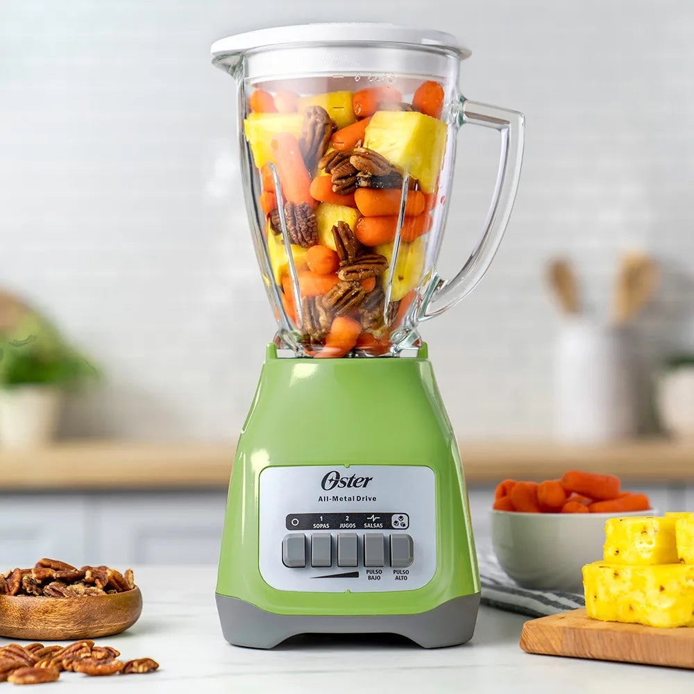 Licuadora Jarra de Vidrio 1.5L 800W 2 velocidades + Pulso Color Kiwi Verde Oster BLSTKAG-KPB