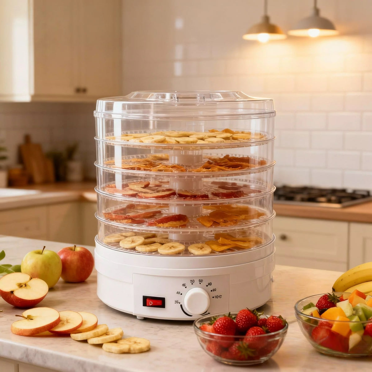 Máquina Deshidratadora de Alimentos Frutas Eléctrica de 5 Niveles SMX-01