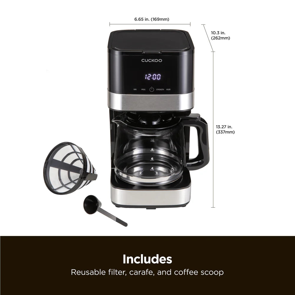 Cafetera Cuckoo CCM-BD011B 10 Tazas | Coffee Maker de Goteo Programable