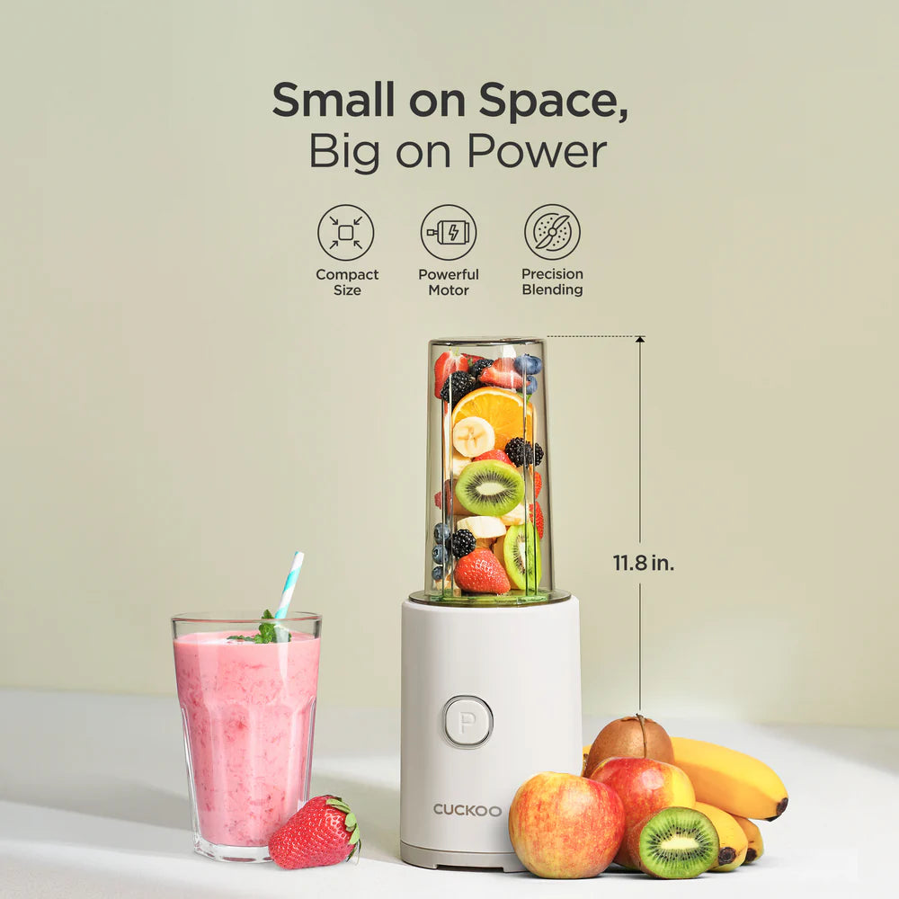 Licuadora Personal Cuckoo CFM-D60W 500 ml | Blender Compacto Coreano One-Touch