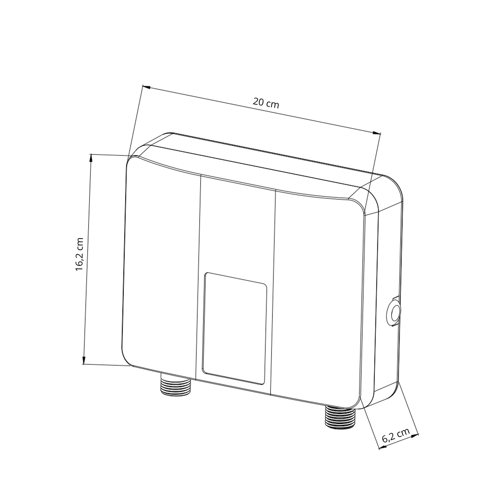 (POR PEDIDO) Calentador de Agua a Gas de 6 Litros Negro Drija CLTE6KW