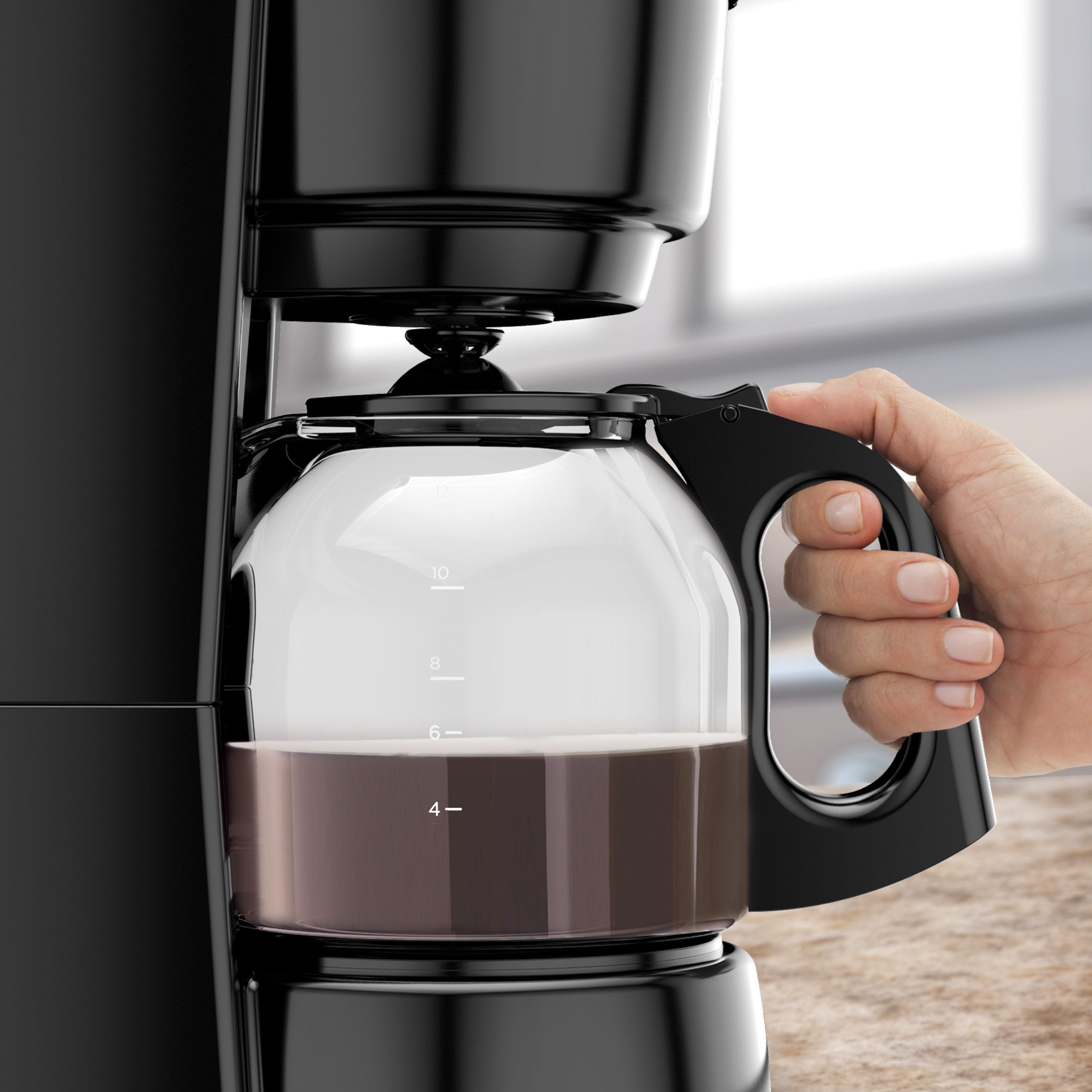 Cafetera Eléctrica Vortex 12 Tazas Black and Decker CM0915BK-LA BLACK + DECKER