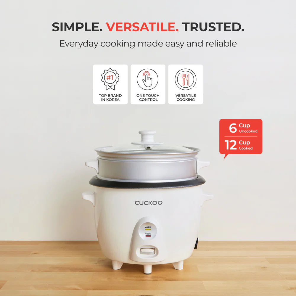 Olla Arrocera Cuckoo CR-0601C 6 Tazas | Rice Cooker Coreana Multifuncional