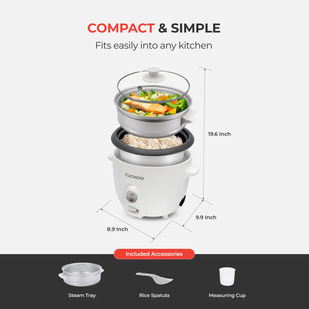 Olla Arrocera Cuckoo CR-0601C 6 Tazas | Rice Cooker Coreana Multifuncional
