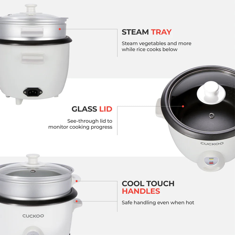 Olla Arrocera Cuckoo CR-0601C 6 Tazas | Rice Cooker Coreana Multifuncional