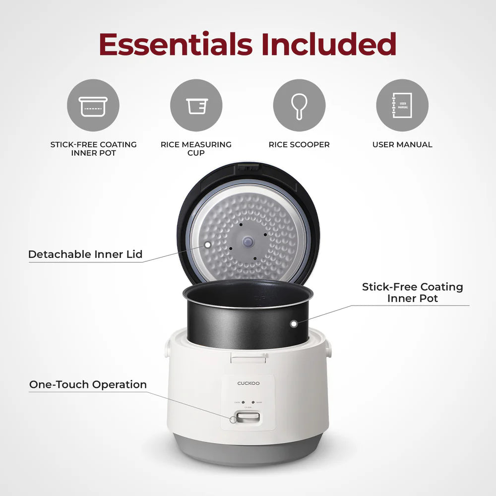 Olla Arrocera Cuckoo CR-1095 10 Tazas | Rice Cooker Coreana Multifuncional