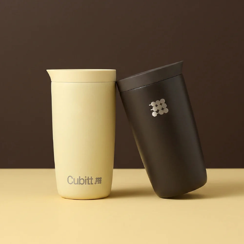 Vaso Térmico para Café Cubitt Coffee Mug 12 oz (355 ml) de Acero Inoxidable con Interior Cerámico, Tapa Antiderrames y Aislamiento al Vacío CT-COF9E