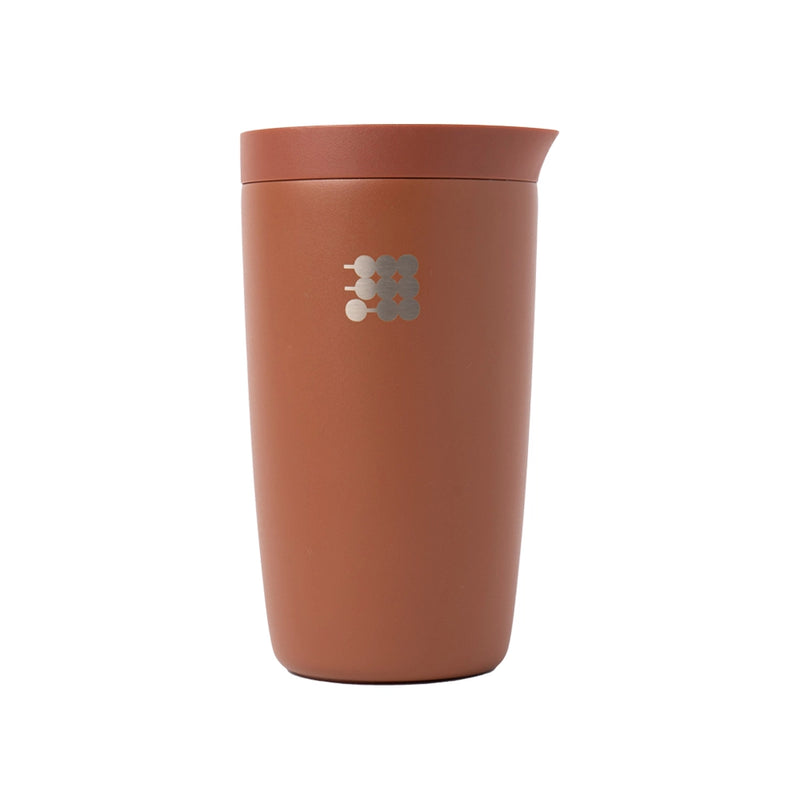 Vaso Mug Termo para Café con Interior Cerámico 12oz Tapa Press & Lift Terracota Cubitt CT-COF9O