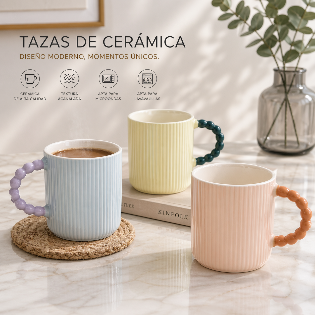 Taza de Cerámica 500ml de Colores BP-2528