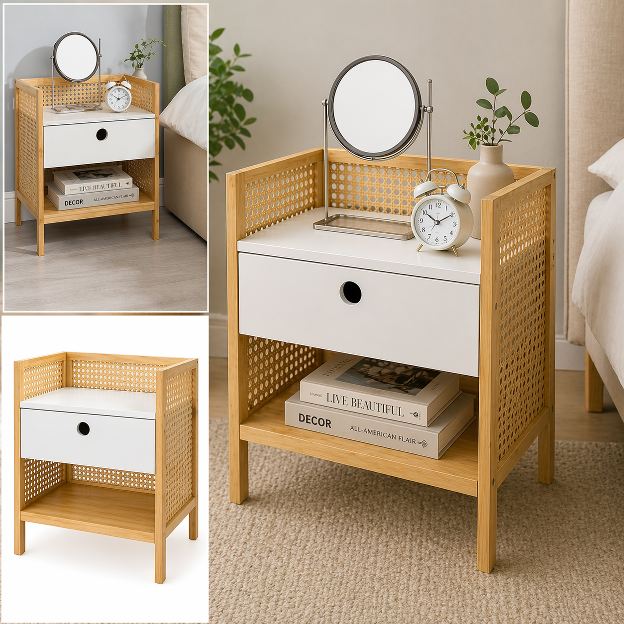 Mueble Gavetero Auxiliar Mesa de Noche STUDIO-1059