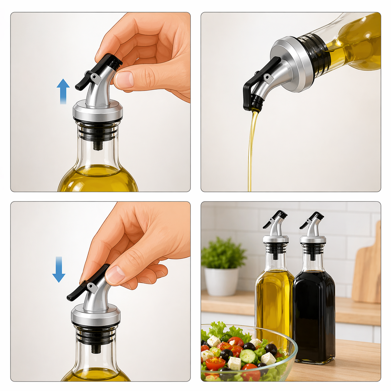 Set 2 Dispensadores de Aceite 89474 Selecto