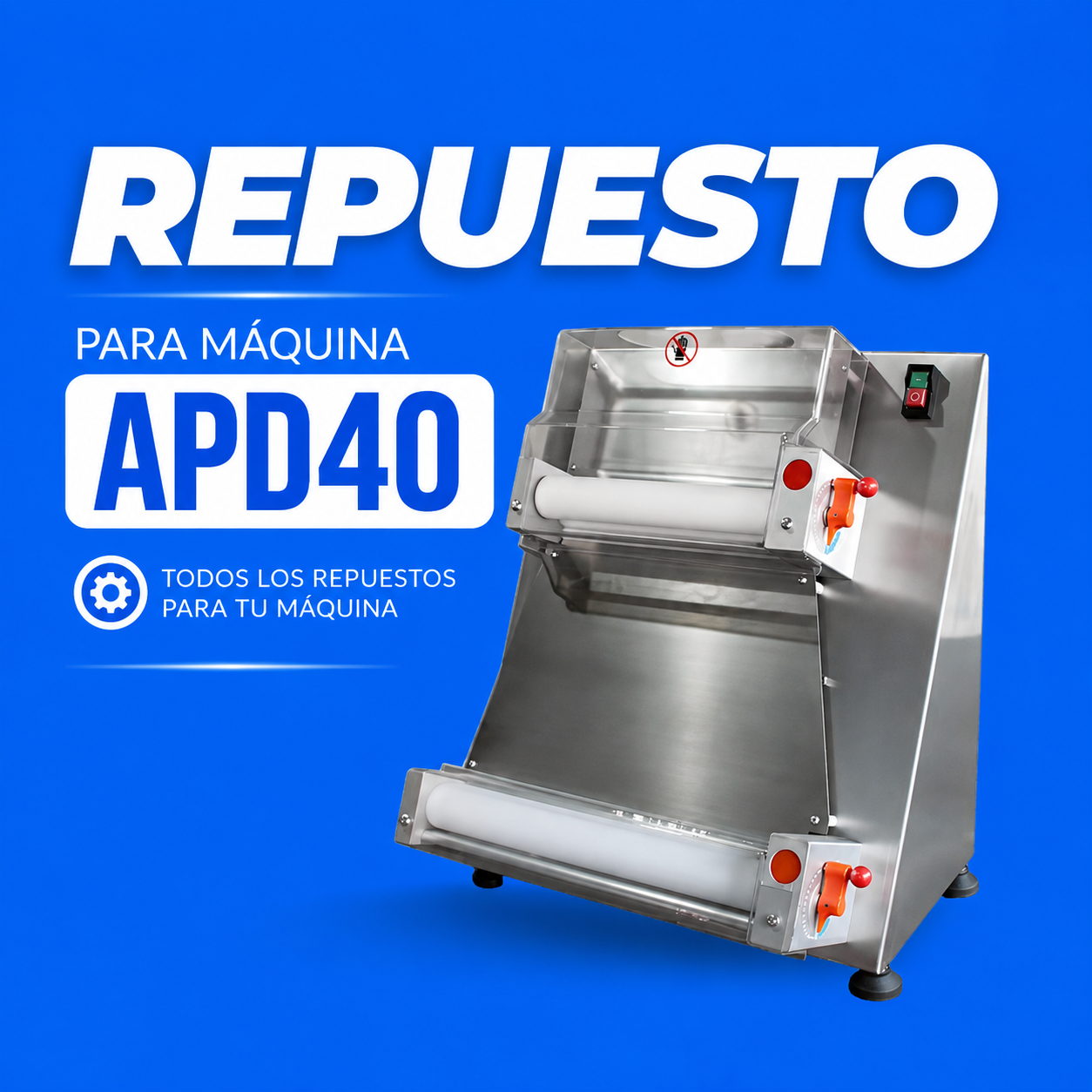 Repuestos para Laminadora de Pizza Semi Automática 40cm de Diámetro APD40