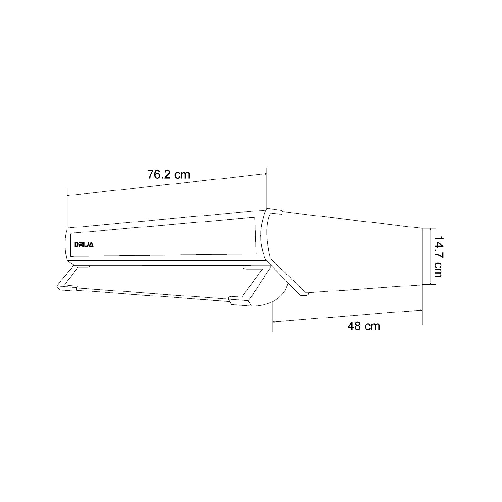 Extractor de Grasa Compatto 76 Black Drija