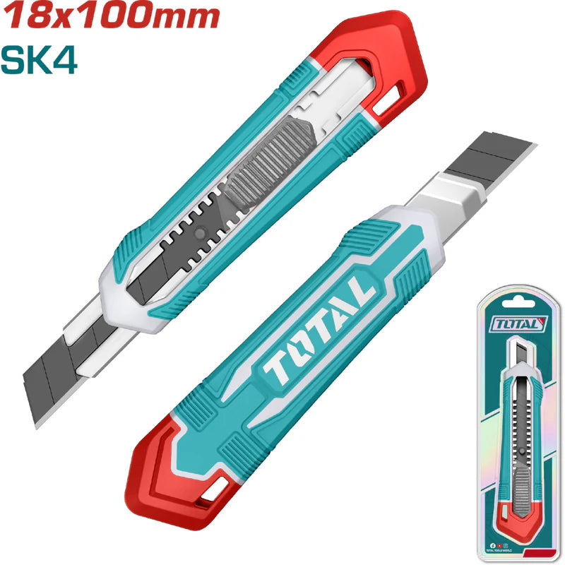 Exacto De 179Mm. Con Cuchilla De 18X100mm. Botón De Empuje Plano. 1 Hoja De SK5 (THT519112) Total THT511815