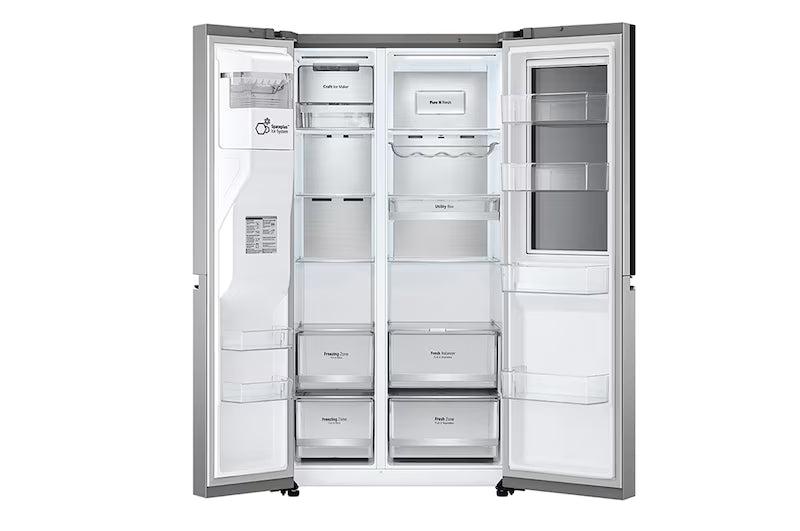 Refrigeradora Side by Side InstaView 22p3 con Dispensador de Agua e Hielo LG VS25XHWC LG