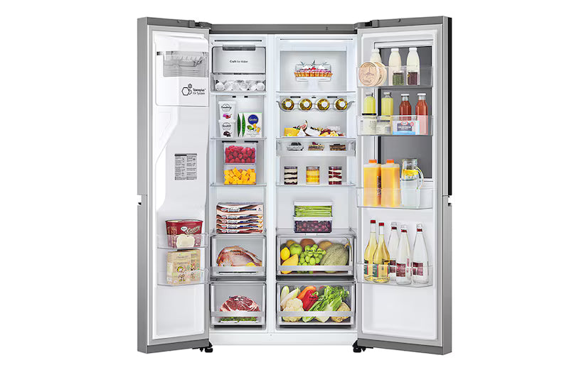 Refrigeradora Side by Side InstaView 22p3 con Dispensador de Agua e Hielo LG VS25XHWC LG