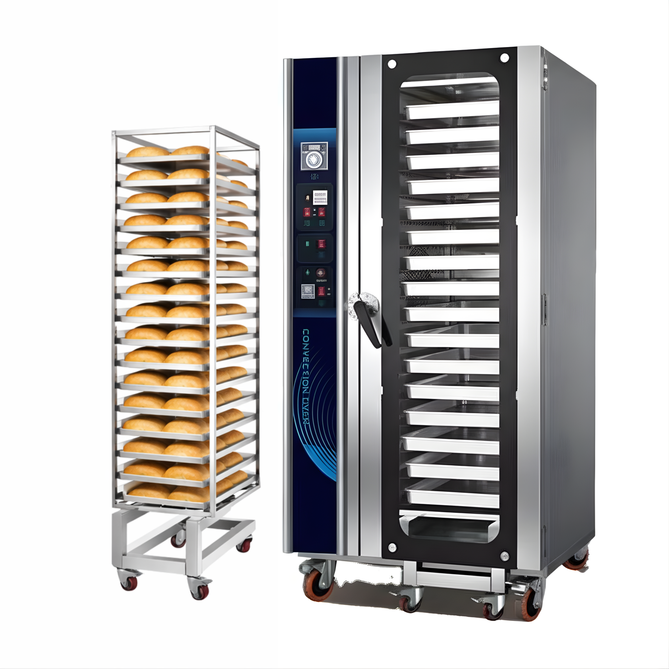 Horno de Convección a Gas de 16 Bandejas con Carrito HGA-16