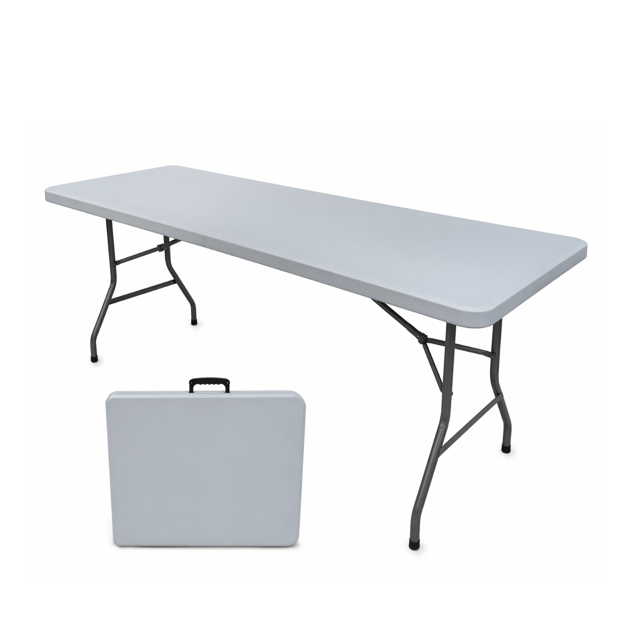 (LLEGANDO 5 DE MAYO) Mesa Plástico Plegable 6 Pies 180x74x70cm NVS2522106