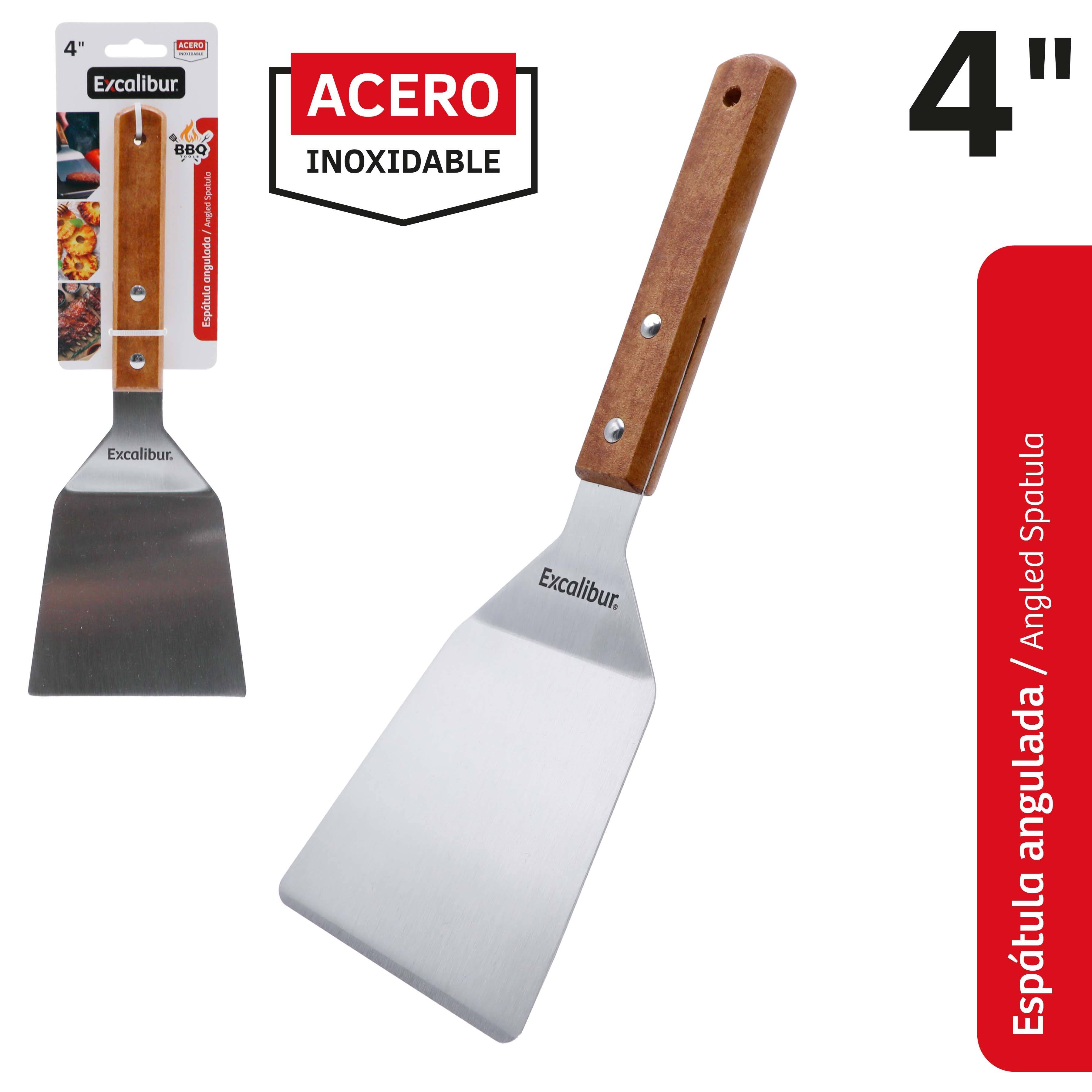 Espátula Angulada de Acero Inoxidable 4" Excalibur EX-BQ2510-ST