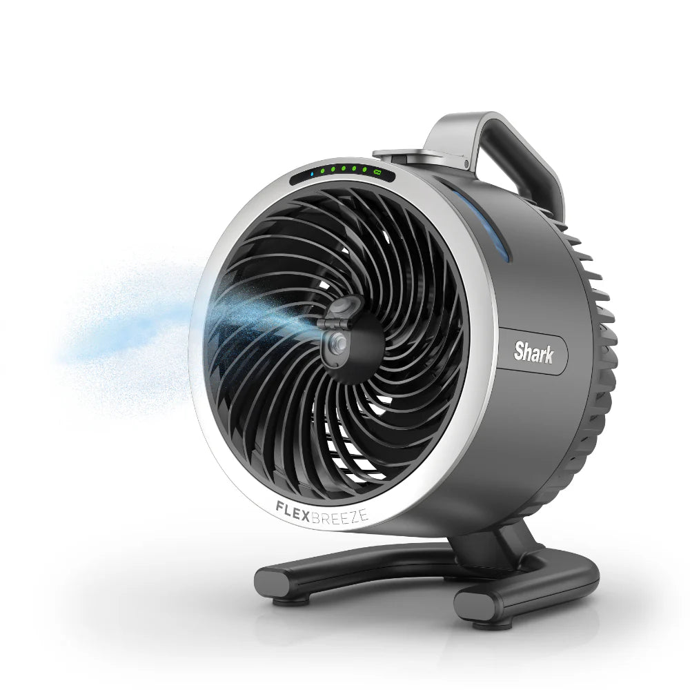 (LLEGANDO 5 DE MAYO) Ventilador Abanico Portátil FlexBreeze HydroGo Gris Oscuro Shark FA052