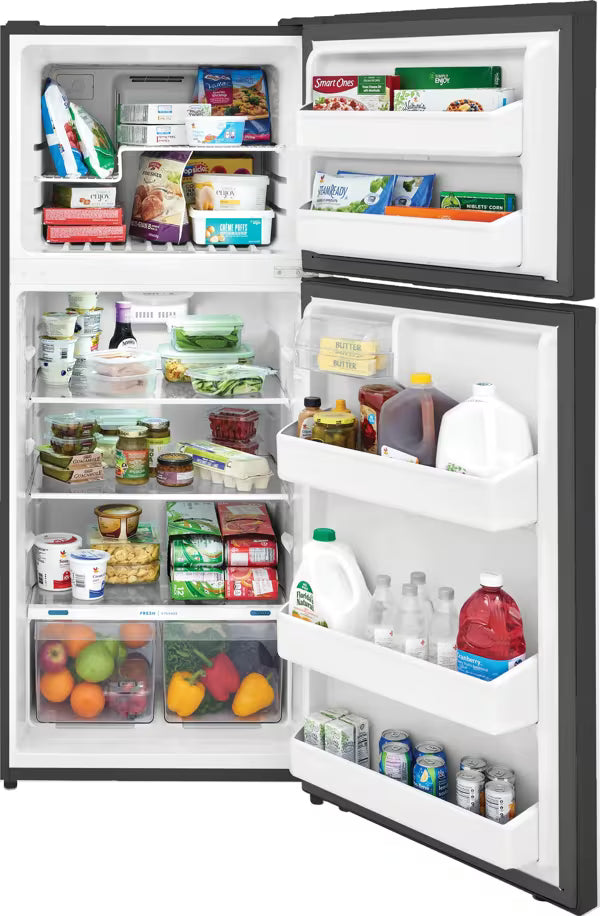 Refrigeradora Top Mount Frigidaire FFHT1822UV 18p3 con Congelador Superior Acero Inoxidable | No Frost Nevera.