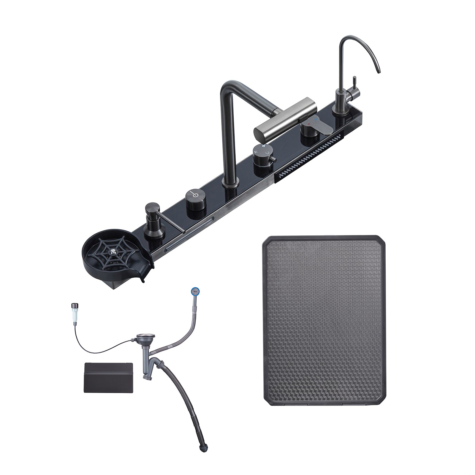 Fregador Multifuncional de Acero Inoxidable 304 Satinado Amalfi 84 Drija