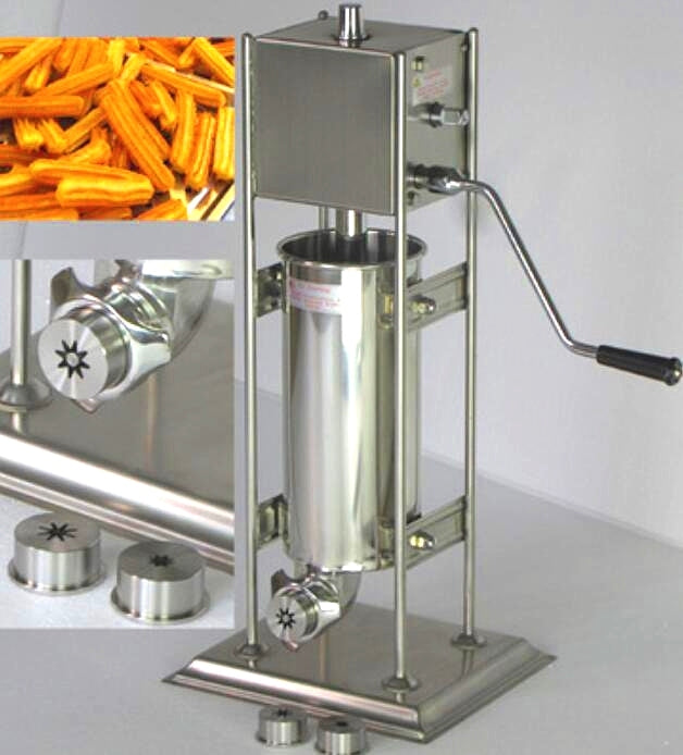 (LLEGANDO 30 DE OCTUBRE) Set de 4 Moldes Boquillas para Máquina Embutidora de Churros – Discos Intercambiables para Diferentes Formas de Churros EMB-SET4