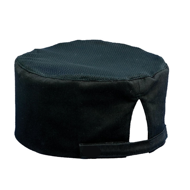(LLEGANDO 30 DE SEPT) Gorra para Chef Unisex de Poliéster y Algodón – Gorro de Cocina Profesional Transpirable, Talla Adulto, Color Negro 10892