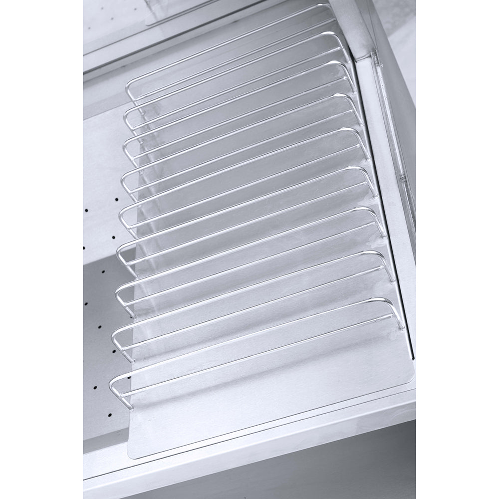 Calentador de Papas Fritas con 2 Gaveteros en Acero Inoxidable 100x70x158cm HCW-833