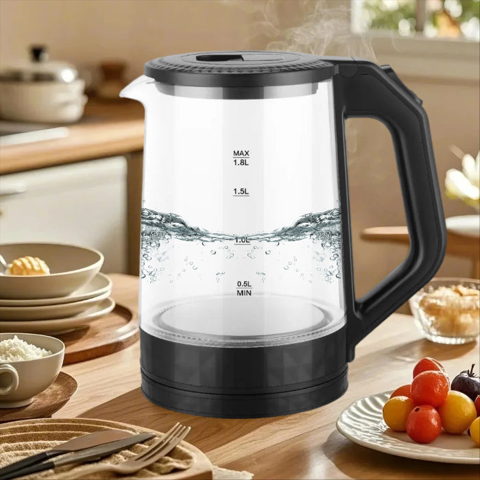 Tetera Eléctrica 1.8L de Vidrio Homestar HS-1-8L-GK-N