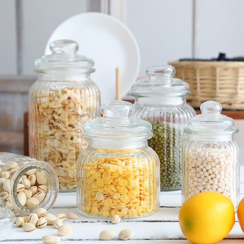 Envase con Tapa de Vidrio 22x10.5cm 85965