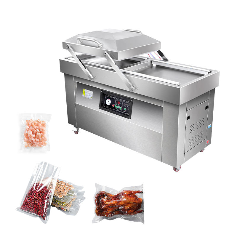 (LLEGANDO 30 DE MARZO) Máquina de Sellado al Vacío con Ruedas 400mm 220V/60Hz de Doble Lado para Sellar DZ400/2B Sellador al vacio. empacadora al vacio.