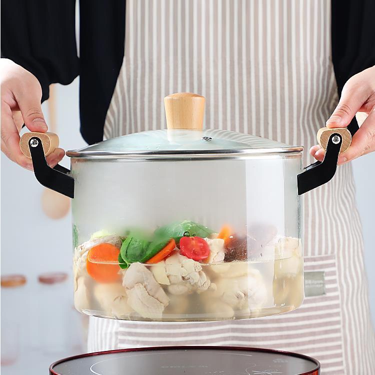 Olla de Vidrio con Tapa 4.5L Apto para Estufa – 713-39017
