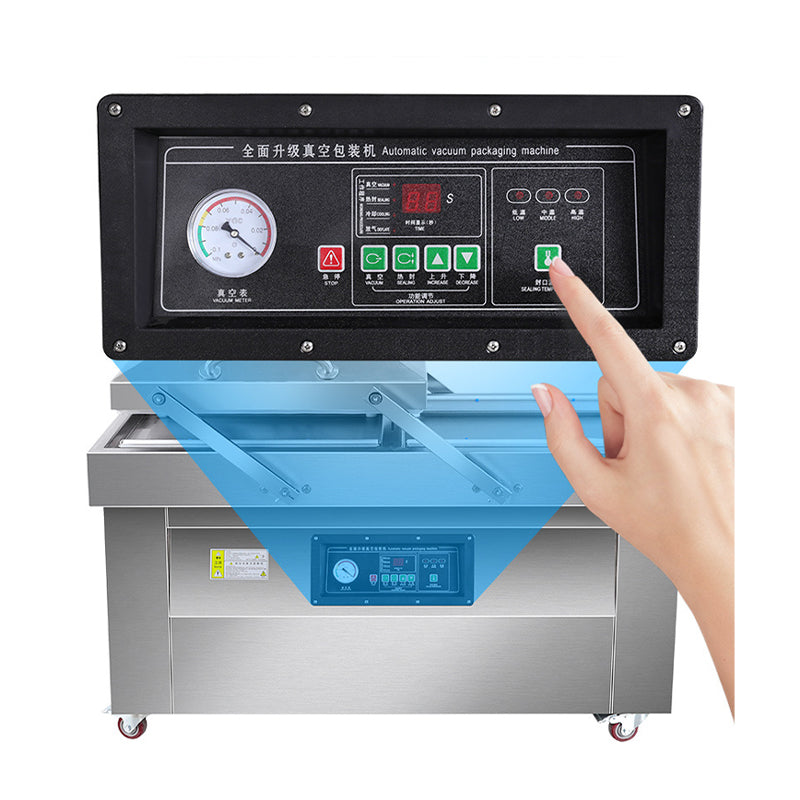 (LLEGANDO 30 DE MARZO) Máquina de Sellado al Vacío con Ruedas 400mm 220V/60Hz de Doble Lado para Sellar DZ400/2B Sellador al vacio. empacadora al vacio.