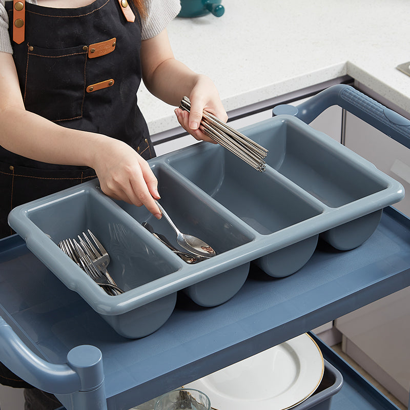 Organizador de Cubiertos Plástico de 4 Compartimentos 54x32x9cm FSK11341