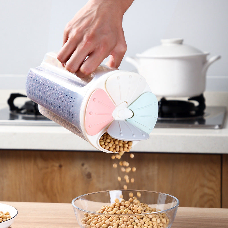 (LLEGANDO 3 DE JULIO) Envase Organizador Plástico Hermético con Compartimentos 2500ml | Recipiente Multifuncional para Despensa 84939