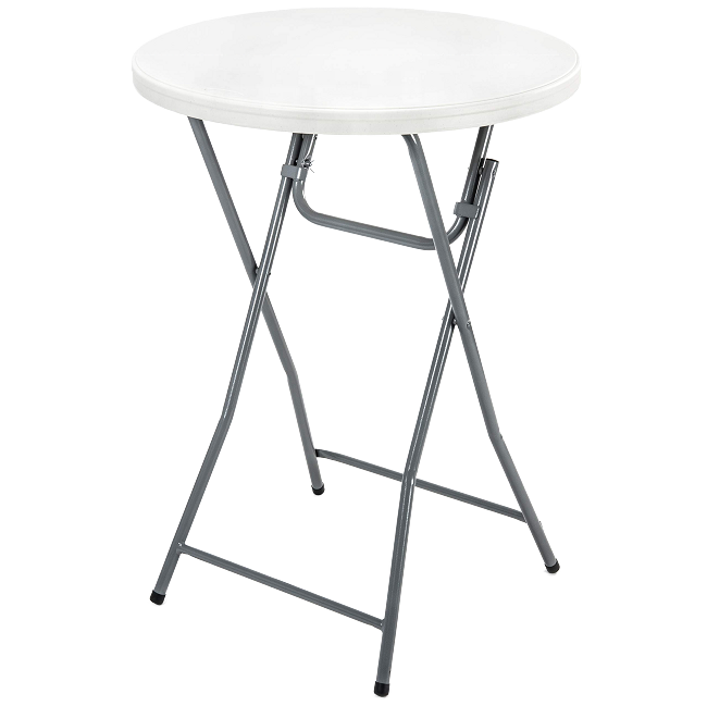 Mesa Plegable Redonda Alta 110x80cm Plástica HS-X81 Selecto